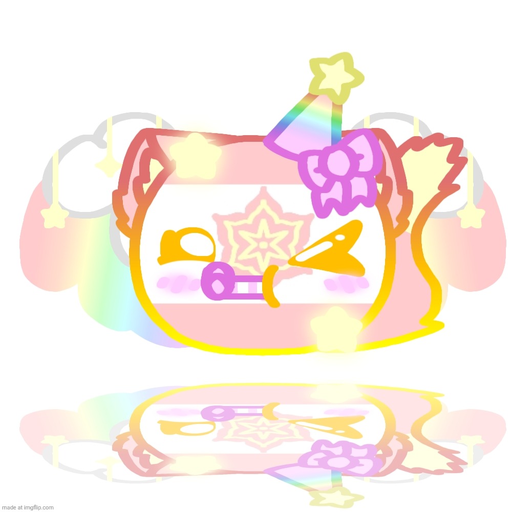 It's Akasakura's Independence Day! 3/5/2026 | image tagged in countryballs,fun,kawaii,cute,fyp,oc | made w/ Imgflip meme maker