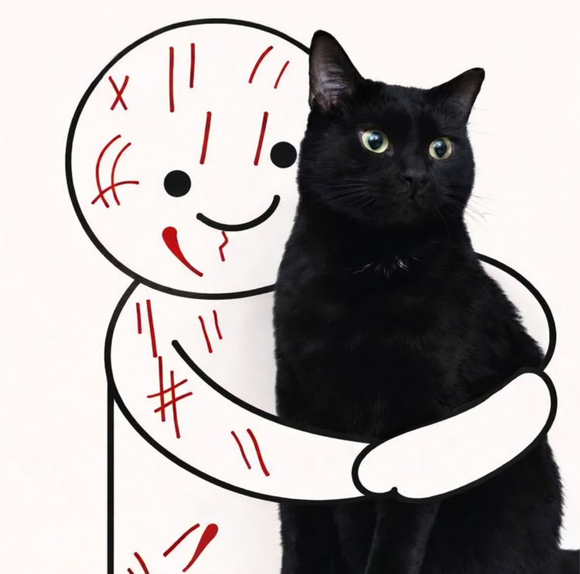 Cat Love Blank Meme Template