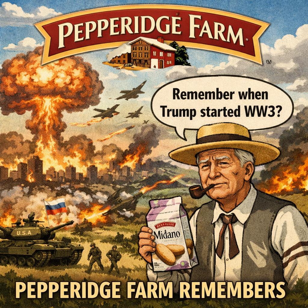Remember when trump started WW3? Peperidge farm remembers Blank Meme Template