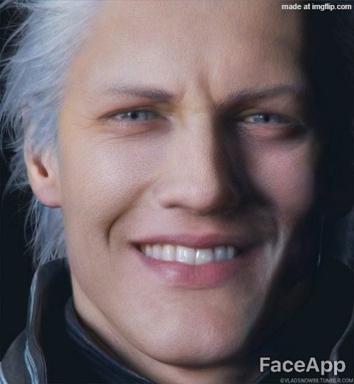 vergil smile | image tagged in vergil smile | made w/ Imgflip meme maker