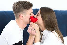 Heart kiss Blank Meme Template