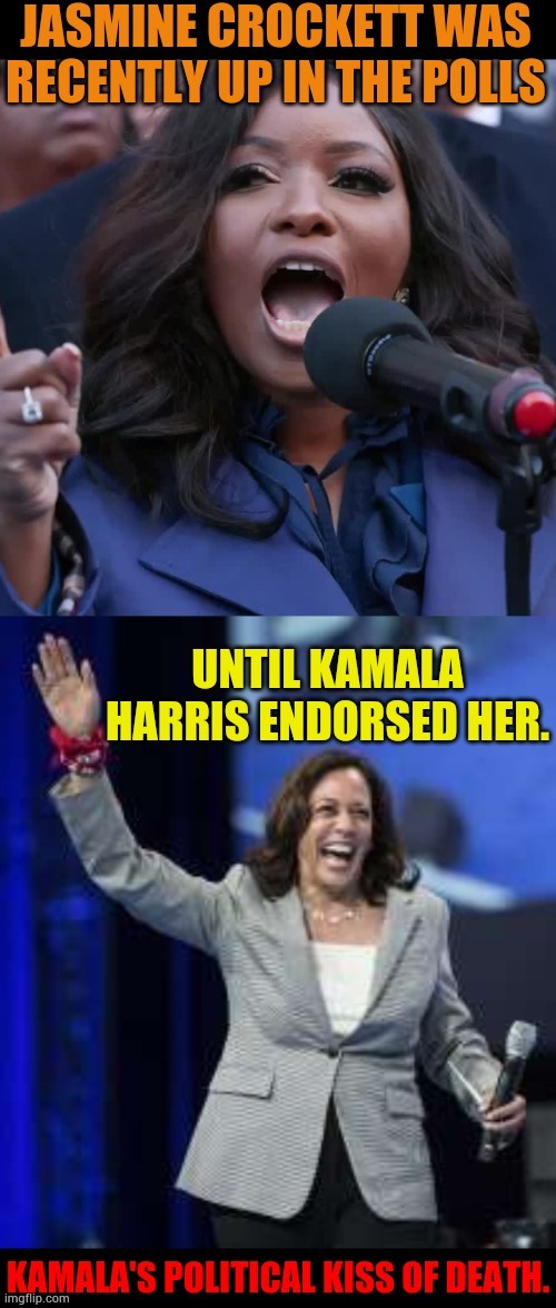 Kamala's Political Kiss Of Death | image tagged in memes,kamala harris,political,kiss,of,death | made w/ Imgflip meme maker