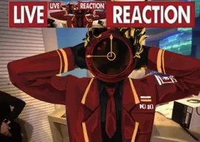 live clock reaction Blank Meme Template