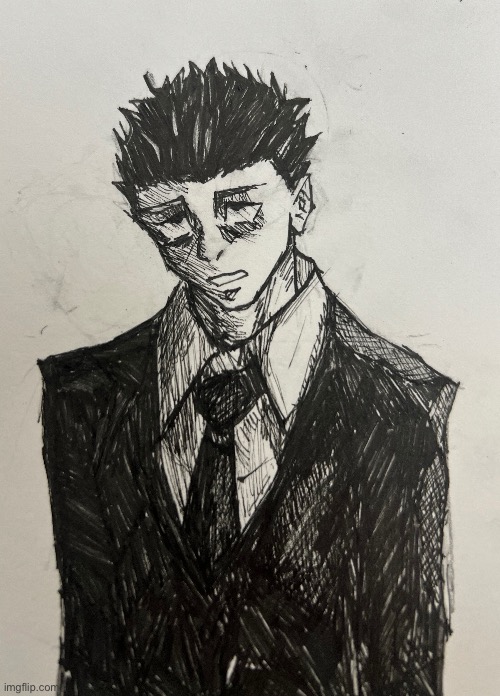 Happiest office worker | image tagged in drawing,art | made w/ Imgflip meme maker