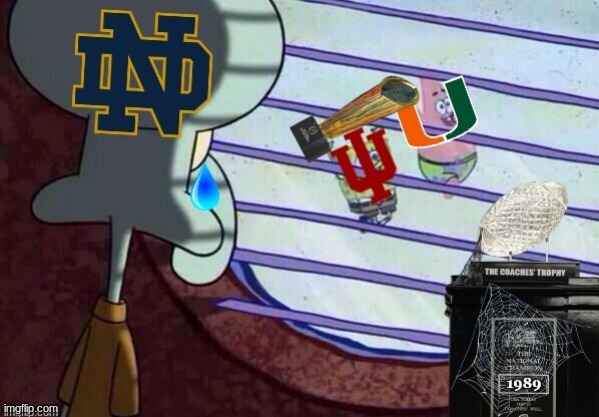 notre dame Indiana meme | image tagged in indiana,football,college football,notre dame,sports,nfl memes | made w/ Imgflip meme maker