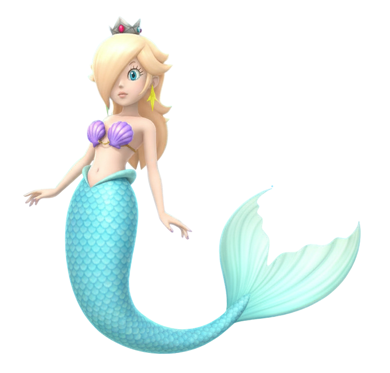 Mermaid Rosalina Blank Meme Template