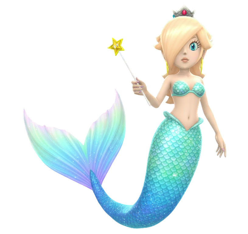 Mermaid Rosalina Blank Meme Template
