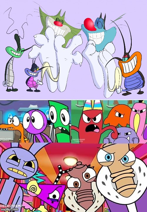 I saw this template, so i made this | image tagged in hornstromp and smg4 gang hate who | made w/ Imgflip meme maker