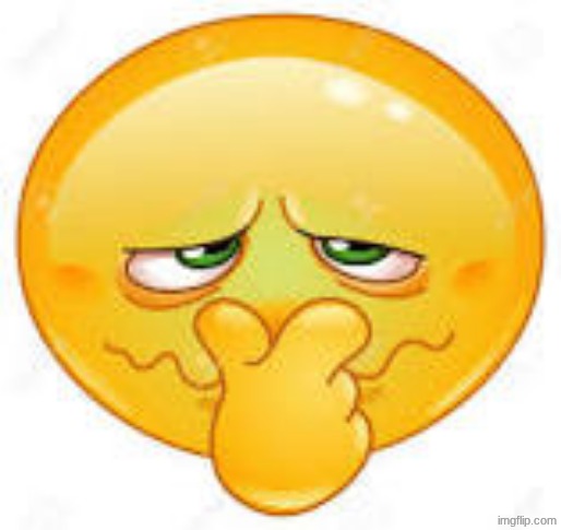 emoticon covering nose | image tagged in emoticon covering nose | made w/ Imgflip meme maker