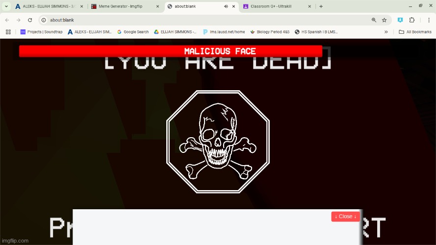 I cant get this mf under half health | image tagged in ultrakill | made w/ Imgflip meme maker