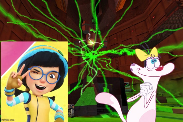 we got Boboioggy, Piyah Ya and now Ying and Olivia??? (Raiding this stream) | image tagged in resonance cascade | made w/ Imgflip meme maker