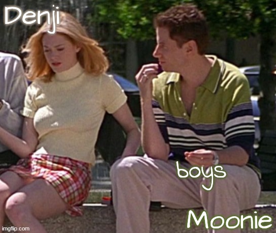 denji n moons - scream temp | boys | image tagged in denji n moons - scream temp | made w/ Imgflip meme maker
