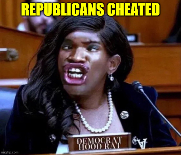Rep. Jasmine Crockett | REPUBLICANS CHEATED | image tagged in rep jasmine crockett | made w/ Imgflip meme maker