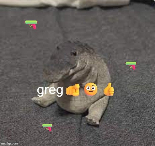 Wyd when this badass challenges you to a fight? | 🔫; 🔫; greg🫵🤨👍; 🔫 | image tagged in greg | made w/ Imgflip meme maker