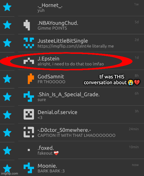 tf was THIS conversation about 😭💔 | made w/ Imgflip meme maker