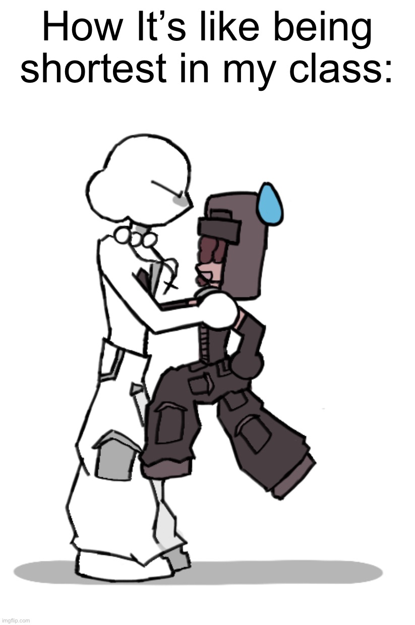 And shorter than sum people two grades below. Am i cooked? | How It’s like being shortest in my class: | image tagged in drawing,stuff | made w/ Imgflip meme maker