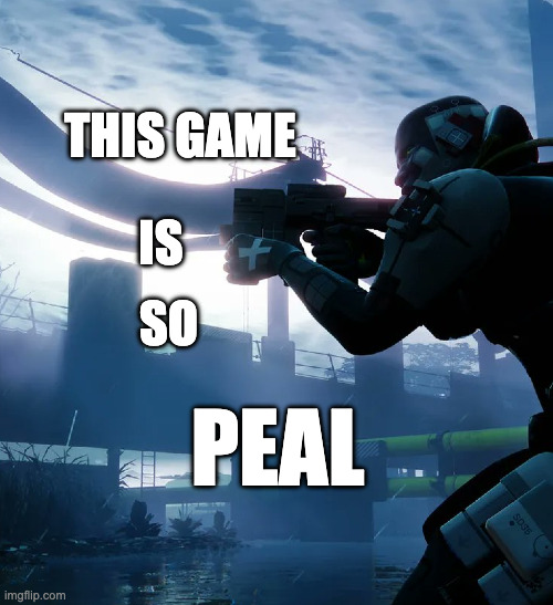 PEAK Typo Fun | THIS GAME; IS; SO; PEAL | image tagged in marathon | made w/ Imgflip meme maker