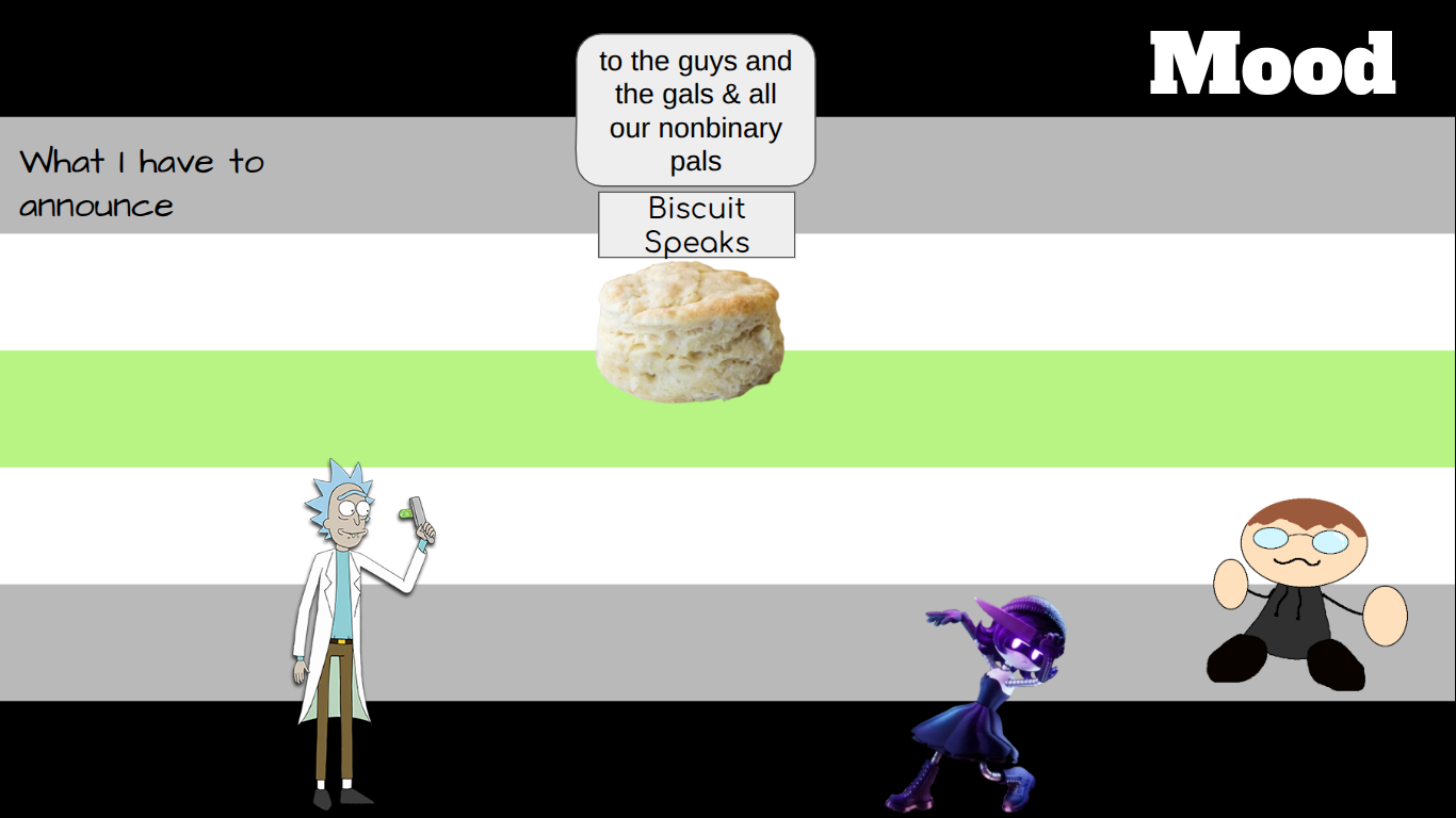 High Quality Biscuit's Announcement temp Blank Meme Template