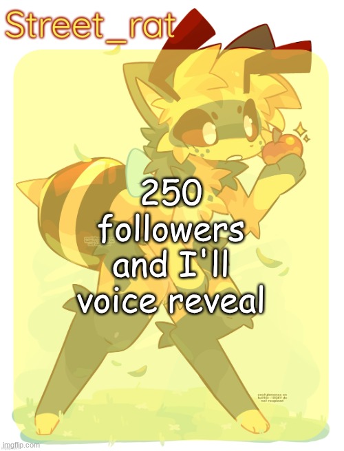 Rats beecat temp | 250 followers and I'll voice reveal | image tagged in rats beecat temp | made w/ Imgflip meme maker