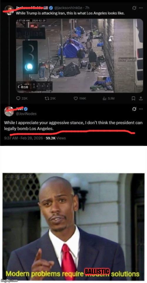 I mean.. its not like we don't have enough bombs to go around  right? | BALLISTIC | image tagged in modern problems,funny memes,simple,political humor | made w/ Imgflip meme maker