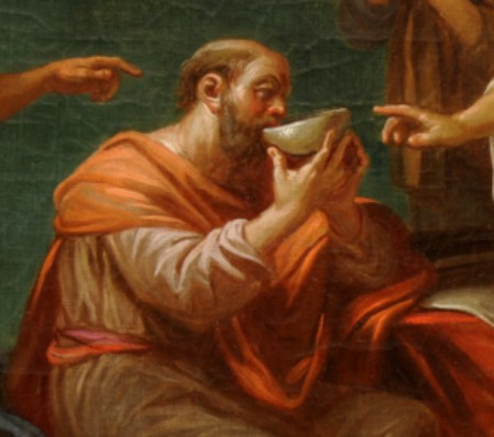 SOCRATES DRINKS THE CONIUM Blank Meme Template