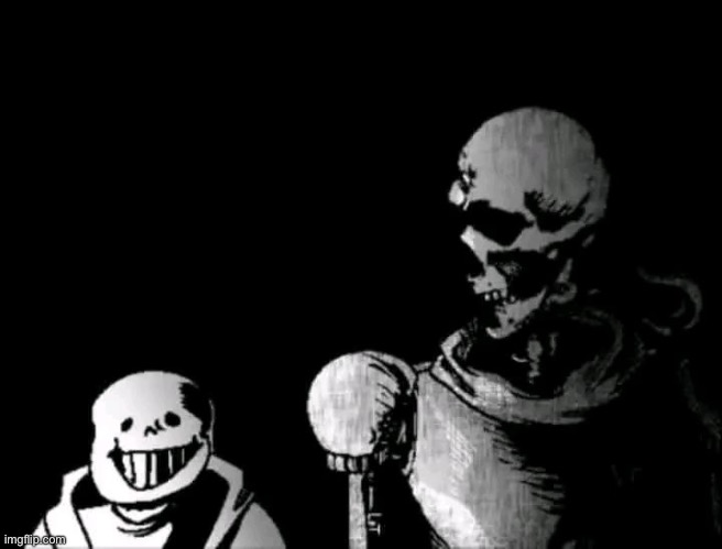 Realistic Papyrus staring at poorly detailed Sans | image tagged in realistic papyrus staring at poorly detailed sans | made w/ Imgflip meme maker
