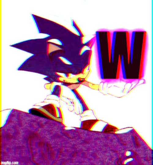 MC941's Purple W (sonic) | image tagged in mc941's purple w sonic | made w/ Imgflip meme maker