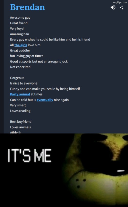 except athletic | image tagged in it s me | made w/ Imgflip meme maker