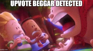 UPVOTE BEGGAR DETECTED Blank Meme Template