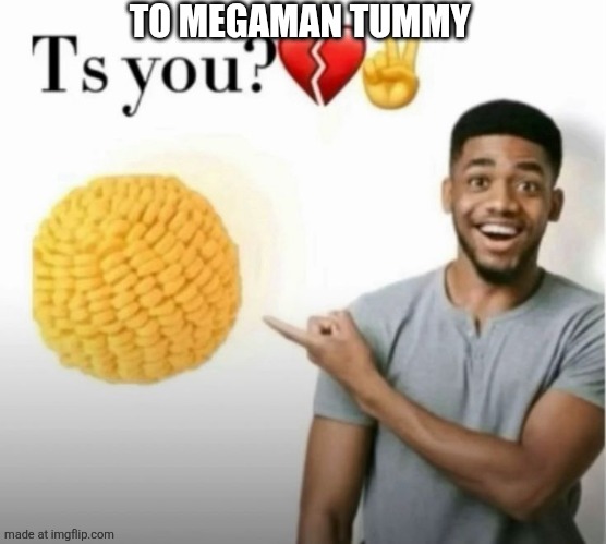 ts you? | TO MEGAMAN TUMMY | image tagged in ts you | made w/ Imgflip meme maker