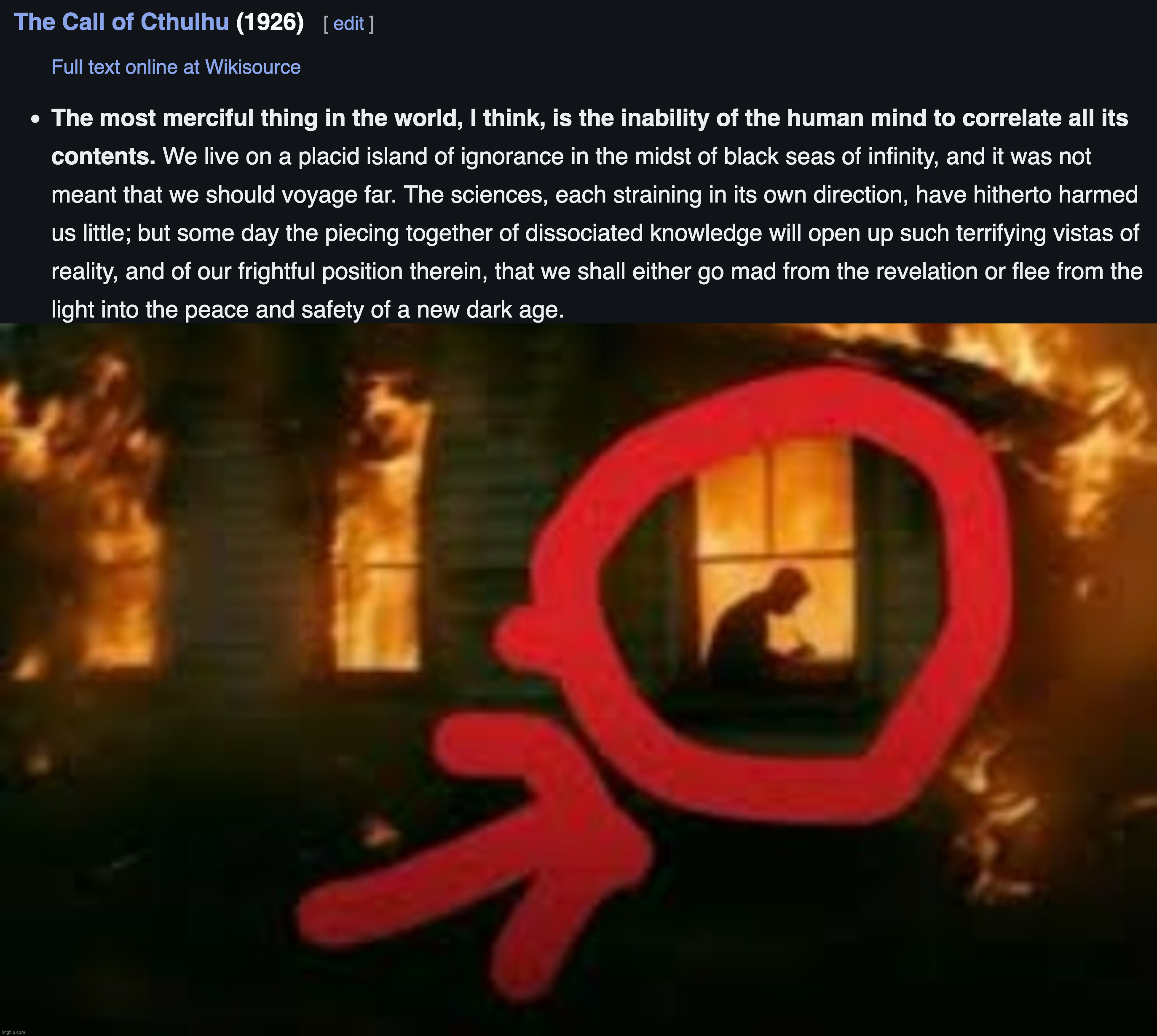 image tagged in man writing in burning house | made w/ Imgflip meme maker