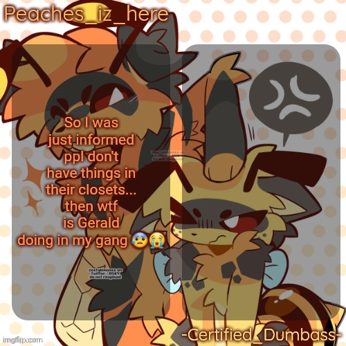 Like why bro waking me up ever 2 am for Uno?? | So I was just informed ppl don't have things in their closets... then wtf is Gerald doing in my gang 😰😭 | image tagged in mother and rat shared temp | made w/ Imgflip meme maker