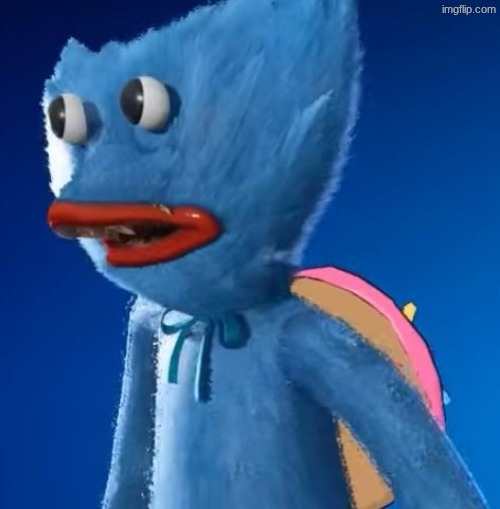 huggy wuggy Fortnite skin is kinda cute | made w/ Imgflip meme maker