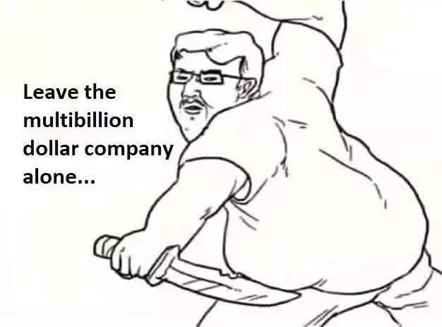 Billion dollar company fat guy Blank Meme Template