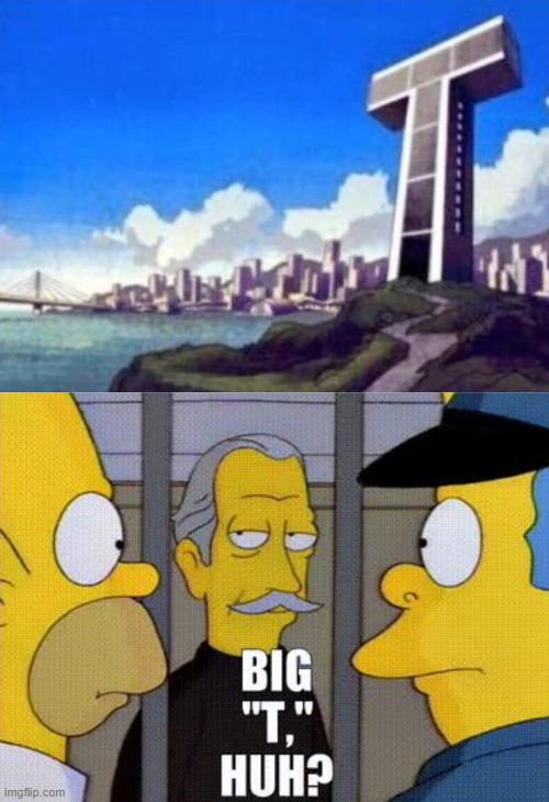 Simpsons Prediction, Big T | image tagged in simpsons,teen titans,memes,lattice climbing,latticeclimbing,climbing memes | made w/ Imgflip meme maker