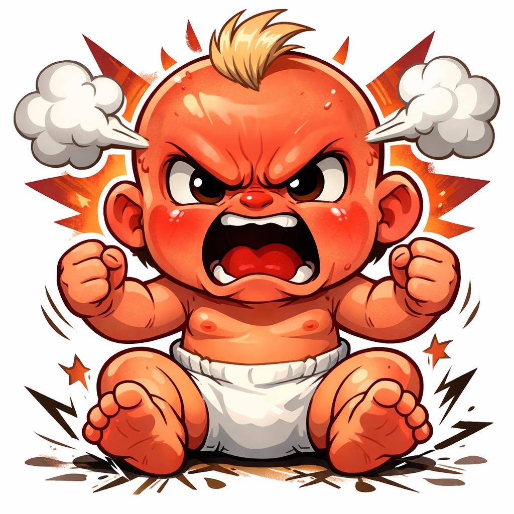 very angry baby Blank Meme Template
