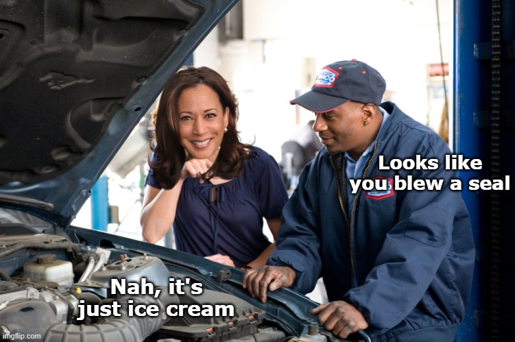 Looks like you blew a seal Nah, it's just ice cream | made w/ Imgflip meme maker