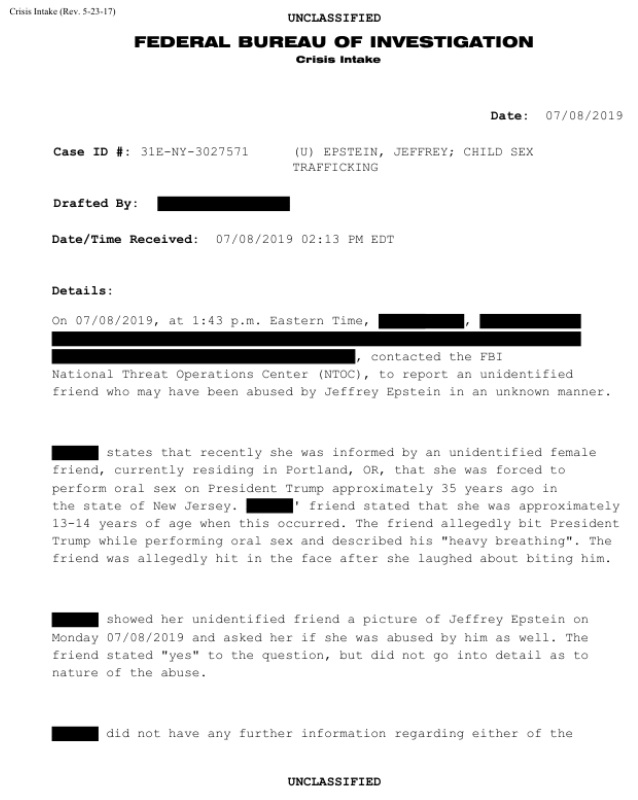 FBI FILES EPSTEIN TRUMP Blank Meme Template