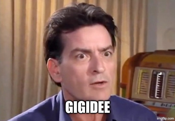 Charlie Sheen Winning | GIGIDEE | image tagged in charlie sheen winning | made w/ Imgflip meme maker