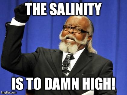 Too Damn High Meme | THE SALINITY IS TO DAMN HIGH! | image tagged in memes,too damn high | made w/ Imgflip meme maker