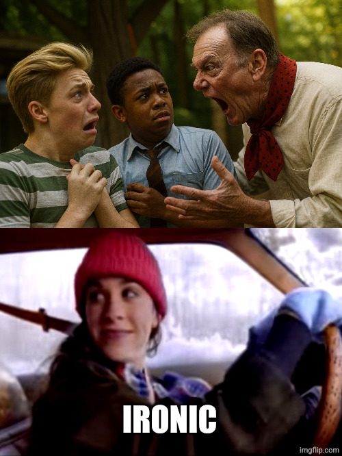 Looks familiar | IRONIC | image tagged in detected,ironic | made w/ Imgflip meme maker