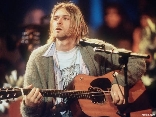 Kurt Cobain on MTV | image tagged in kurt cobain on mtv | made w/ Imgflip meme maker