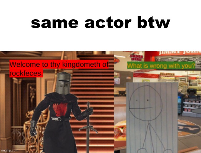 from the Slidecast! | same actor btw | made w/ Imgflip meme maker