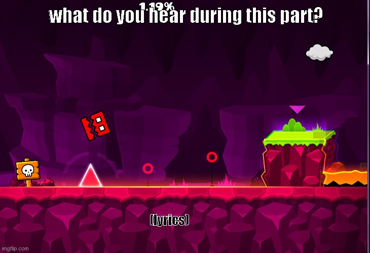 what do you hear during this part? (lyrics) | made w/ Imgflip meme maker