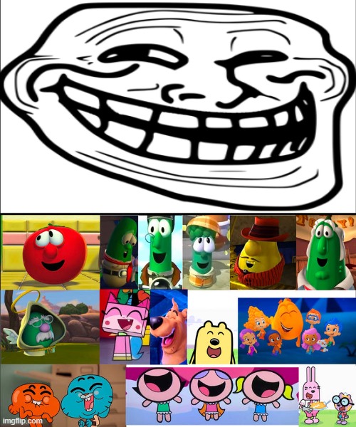 Trololololo | image tagged in toon friends laughing at what | made w/ Imgflip meme maker