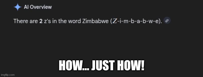 Gemini Is Stupid | HOW... JUST HOW! | image tagged in gemini,google | made w/ Imgflip meme maker