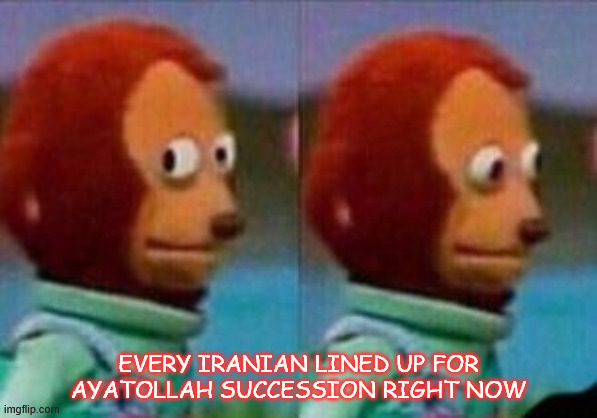 Ayatollah | EVERY IRANIAN LINED UP FOR AYATOLLAH SUCCESSION RIGHT NOW | image tagged in trump,iran,'murica | made w/ Imgflip meme maker