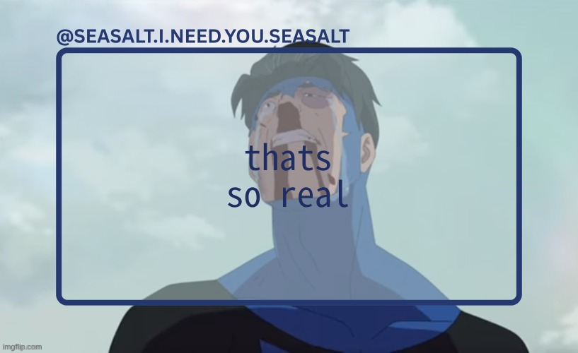 SEASALT Temp | thats so real | image tagged in seasalt temp | made w/ Imgflip meme maker