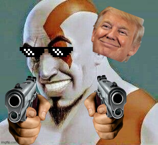 Kratos smile | image tagged in kratos smile | made w/ Imgflip meme maker