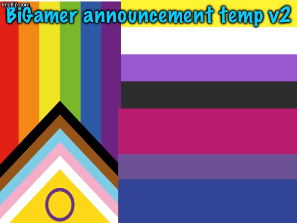 High Quality BiGamer announcement temp v2 Blank Meme Template